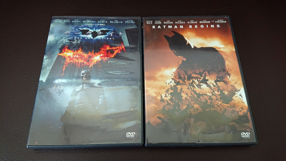 「バットマン　ビギンズ」「バットマン　ダークナイト」DVD　２本セット　クリスチャン・ベール　ヒース・レジャー_画像1