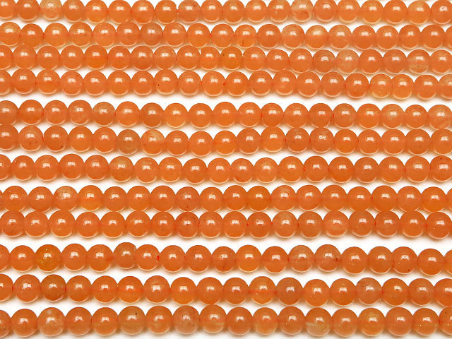 オレンジアベンチュリン 丸玉 3mm【1連販売】 / 7-5 AV3M_画像3
