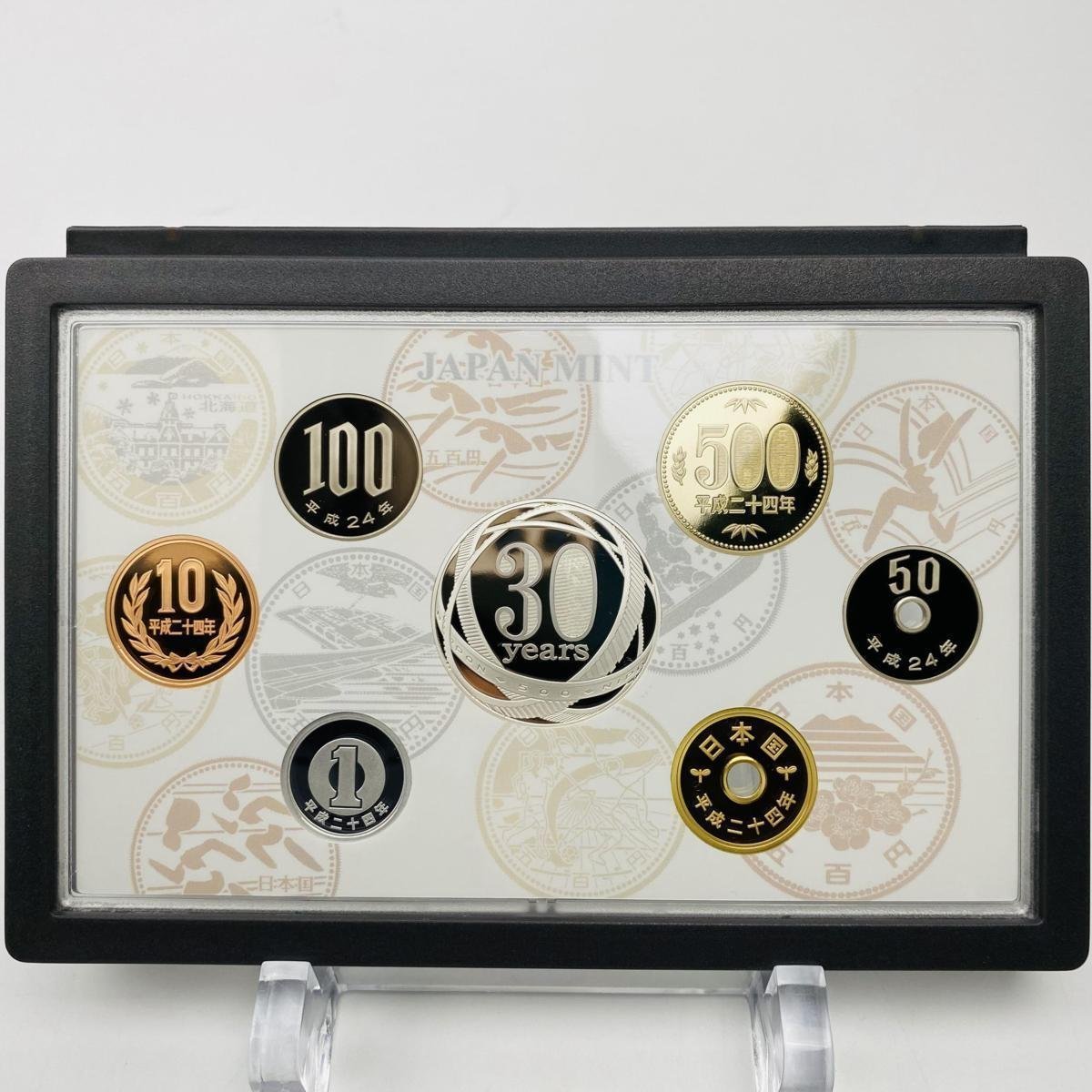 1円~ 5百円貨幣誕生30周年 2012年 プルーフ貨幣セット 銀約20g 記念硬貨 貴金属 メダル 造幣局 コイン PT2012g_画像10