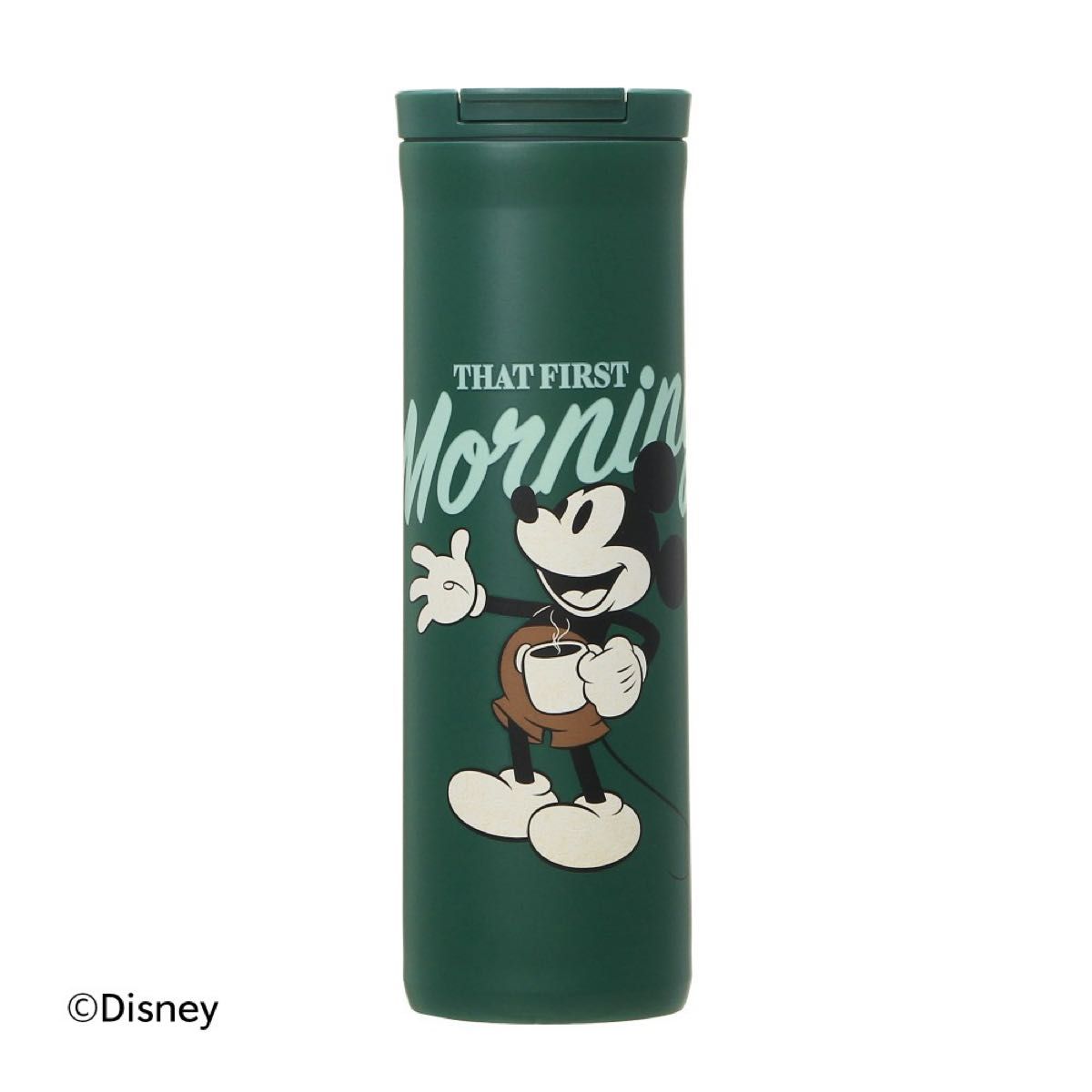 新品★DISNEY Mickey フリップリッドステンレスボトル グリーン スターバックス Starbucks ミッキー