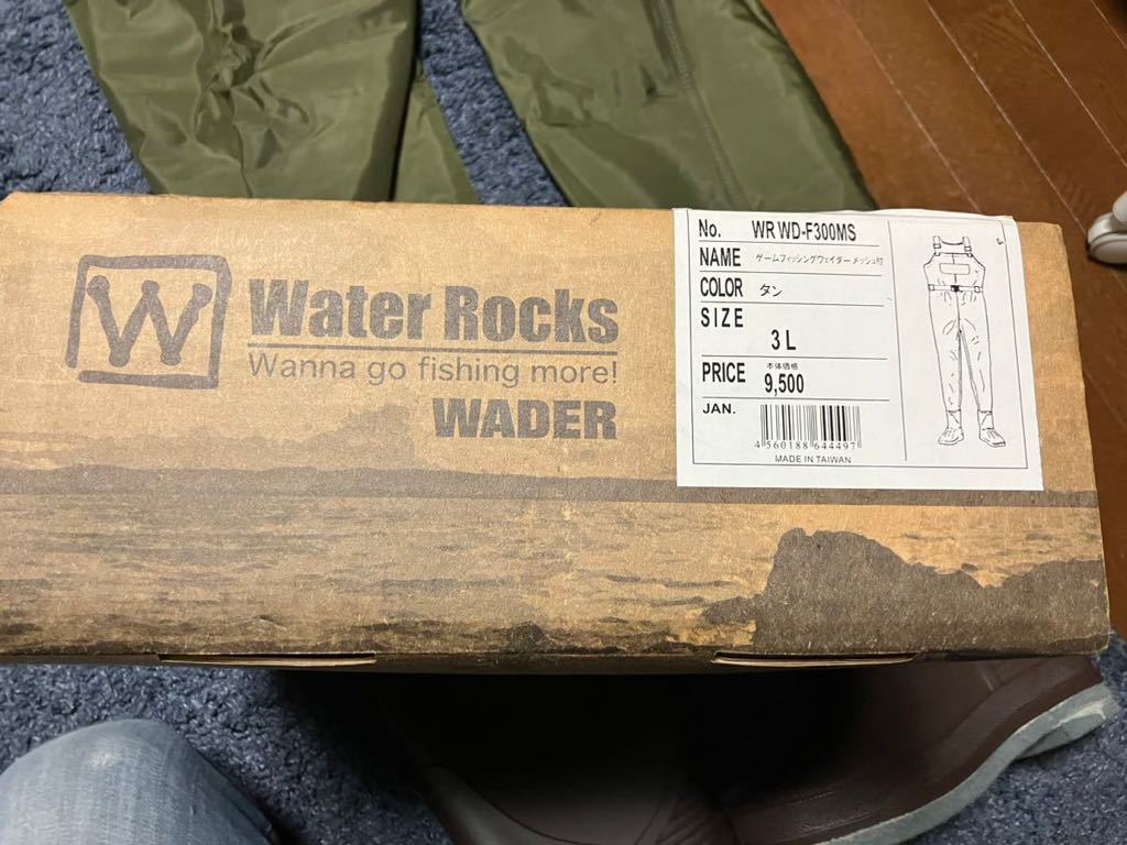 Water Rocks WADER No.WR WD-F300MS ゲームフィッシングウェダーメッシュ付 3L_画像7