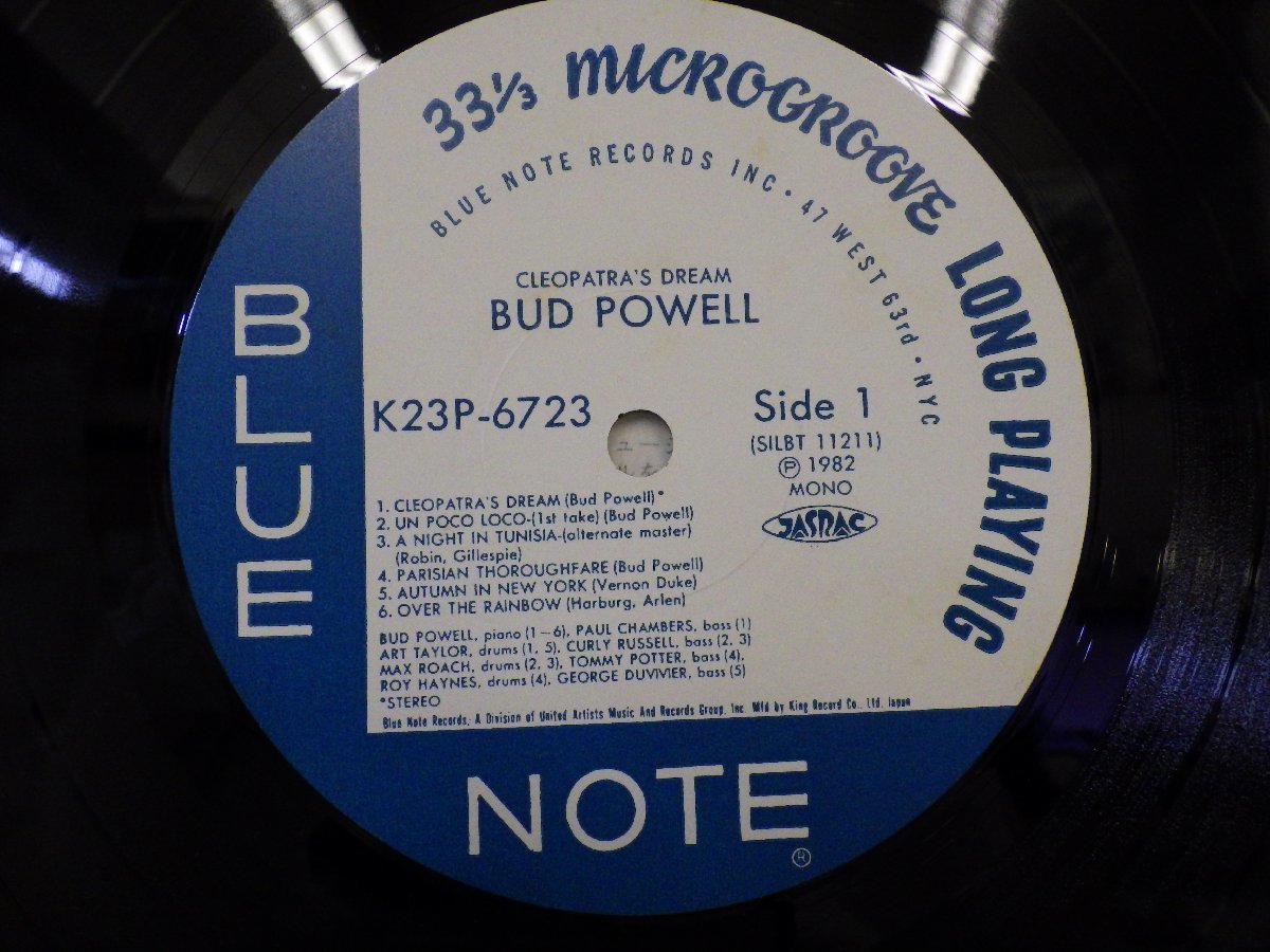 LP レコード 帯 BLUE NOTE Bud Powell バド パウエル バド パウエルの傑作集 Cleopatra's Dream クレオパトラの夢 【 E+ 】 E10785Z_画像4