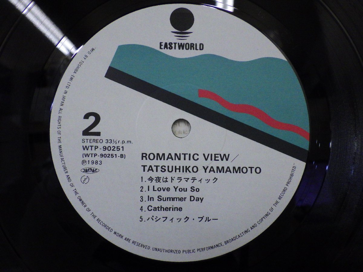 LP レコード 山本達彦 TATSUHIKO YAMAMOTO ロマンティック ビュー ROMANTIC VIEW 【 E+ 】 E10605Z_画像4