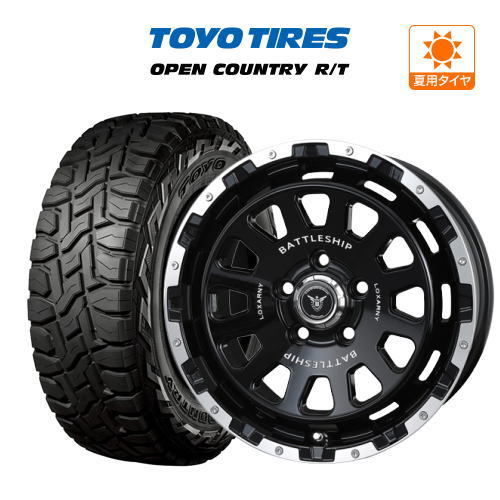 サマータイヤ ホイール 4本セット BADX ロクサーニ バトルシップ ネオ TOYO オープンカントリー R/T 215/70R16 デリカD5 等_画像1