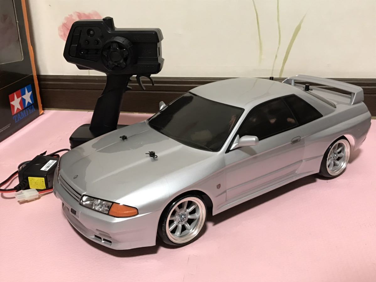 送料無料　1/10 タミヤ エキスパートビルト ドリフトスペック 日産 スカイライン GT-R R32 LED付き ラジコンセット TAMIYA XB SKYLINE 2.4G_画像2