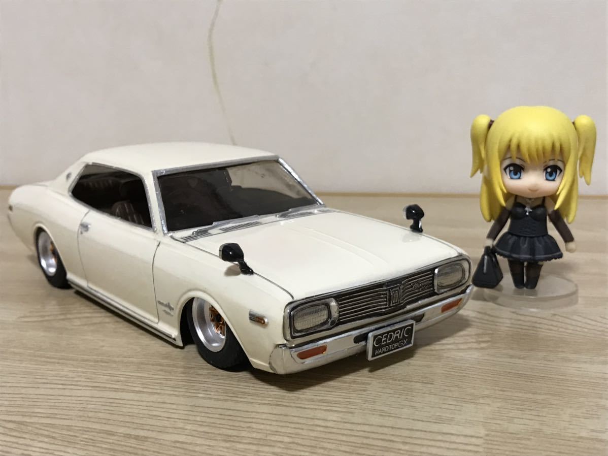 送料無料　プラモデル完成品　1/24 日産 セドリック ハードトップ GX NISSAN CEDRIC HARDTOP 当時物 旧車 シャコタン 街道レーサー