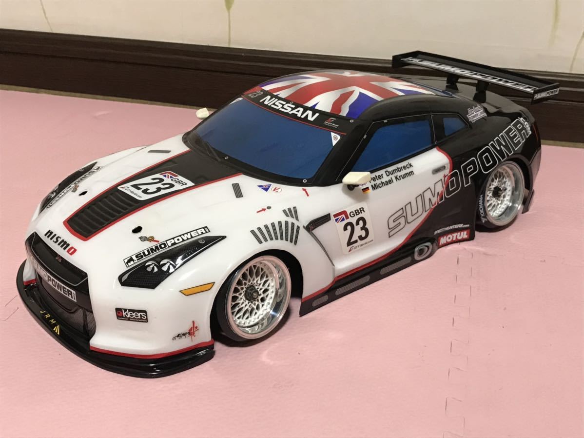 送料無料 1/10 未走行 スーモ パワー 日産 GT-R レーシングカー ラジコンボディ タミヤ TAMIYA SUMO POWER NISSAN R35 RACING CAR_画像3