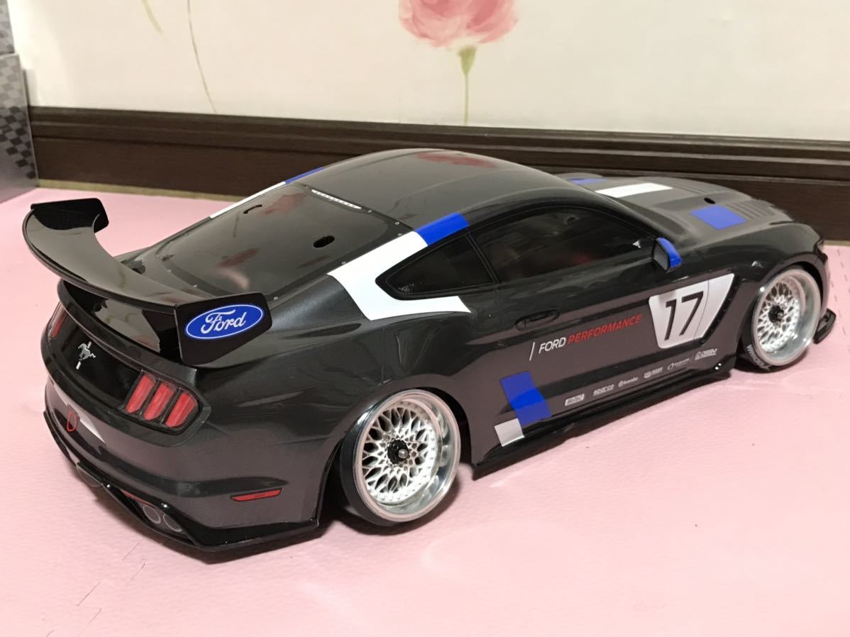 送料無料　1/10 未走行　フォード マスタング GT4 ガンメタリック　ラジコンボディ　タミヤ TAMIYA FORD MUSTANG RC BODY_画像5