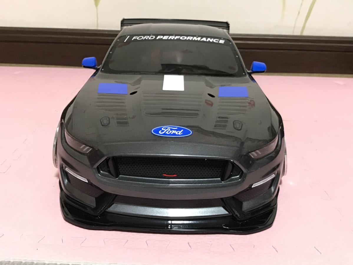 送料無料　1/10 未走行　フォード マスタング GT4 ガンメタリック　ラジコンボディ　タミヤ TAMIYA FORD MUSTANG RC BODY_画像2