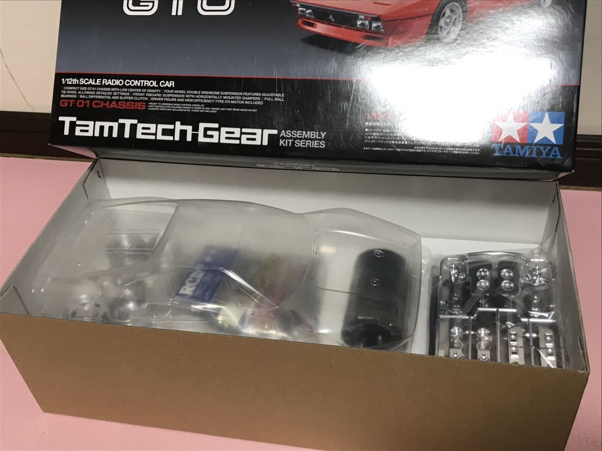 送料無料　1/12 未組み立て　タムテックギア フェラーリ 288GTO ラジコン車体 タミヤ TAMIYA TamTech-Gear FERRARI GT-01シャーシ