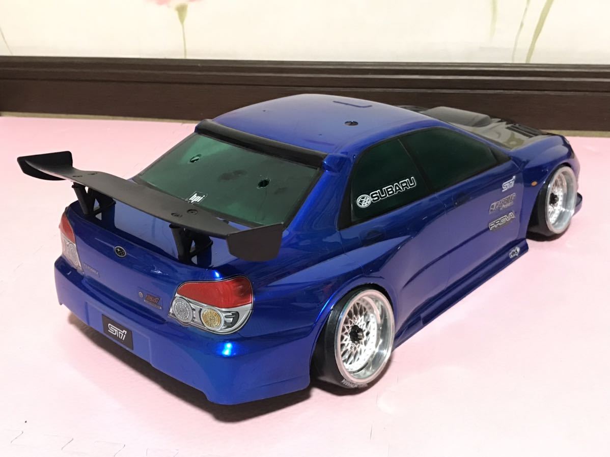 送料無料　1/10 スバル　インプレッサ STI ラジコンボディ　hpi racing SUBARU IMPREZA_画像6