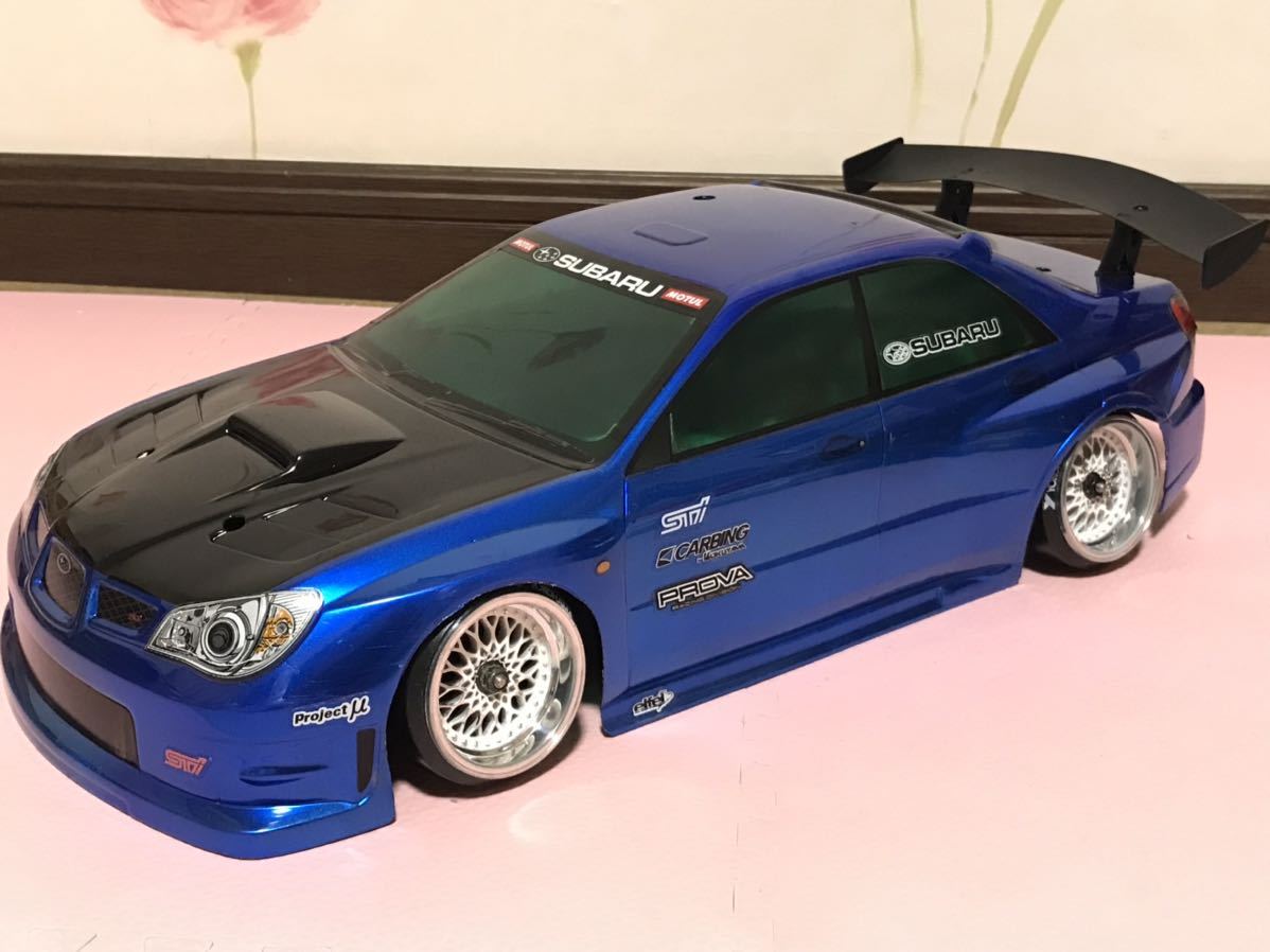 送料無料　1/10 スバル　インプレッサ STI ラジコンボディ　hpi racing SUBARU IMPREZA_画像4