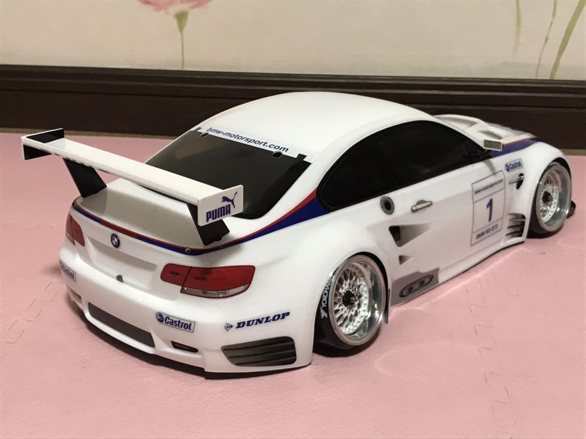 送料無料　1/10 未走行　BMW M3 GT2 2009 レーシングカー LED付き　ラジコンボディ　タミヤ TAMIYA RACING CAR_画像7