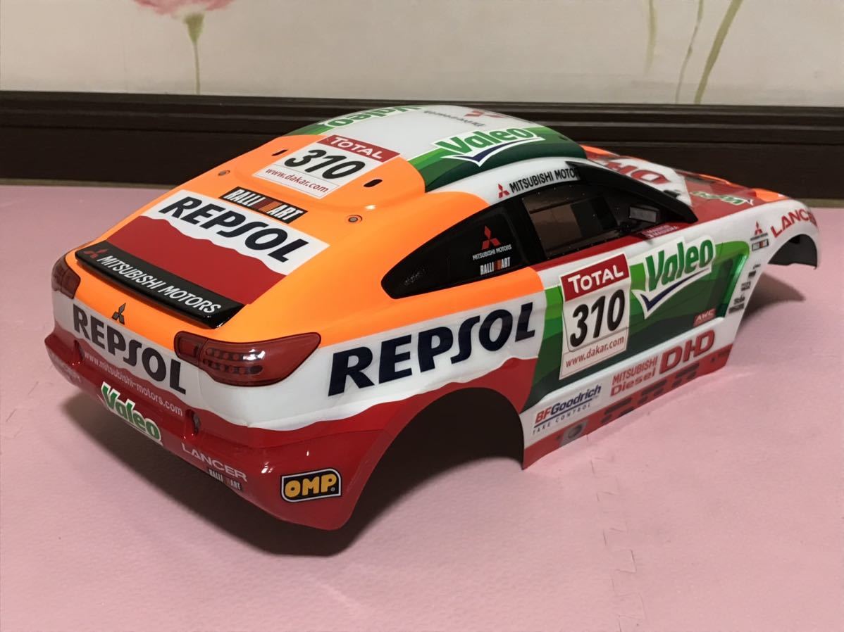 送料無料　1/10 未走行 三菱 レーシングランサー ラリーカー　LED付き ラジコンボディ　タミヤ TAMIYA MITSUBISHI RACING LANCER RALLY CAR_画像7