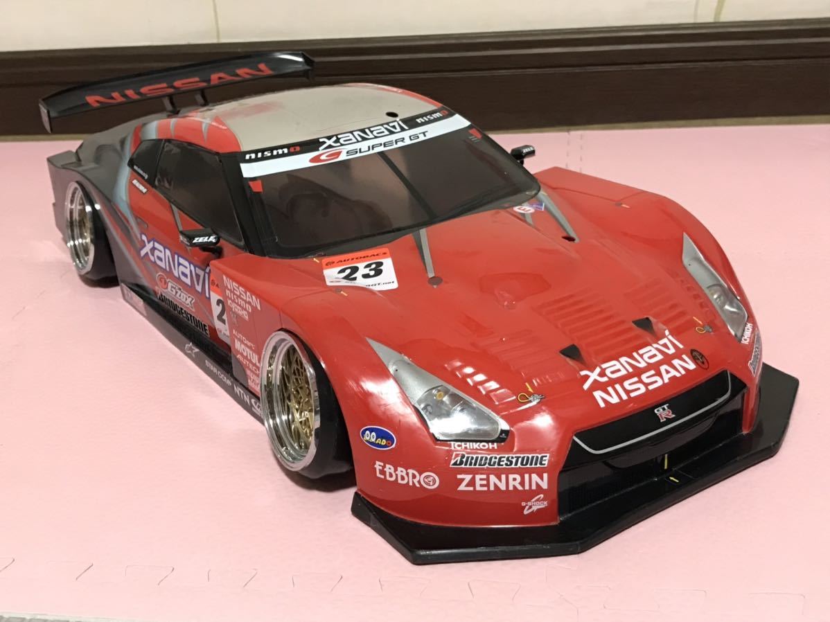 送料無料　1/10 日産　GT-R R35 ザナヴィ レーシングカー ラジコンボディ タミヤ TAMIYA NISSAN XANAVI RC BODY スーパーGT500