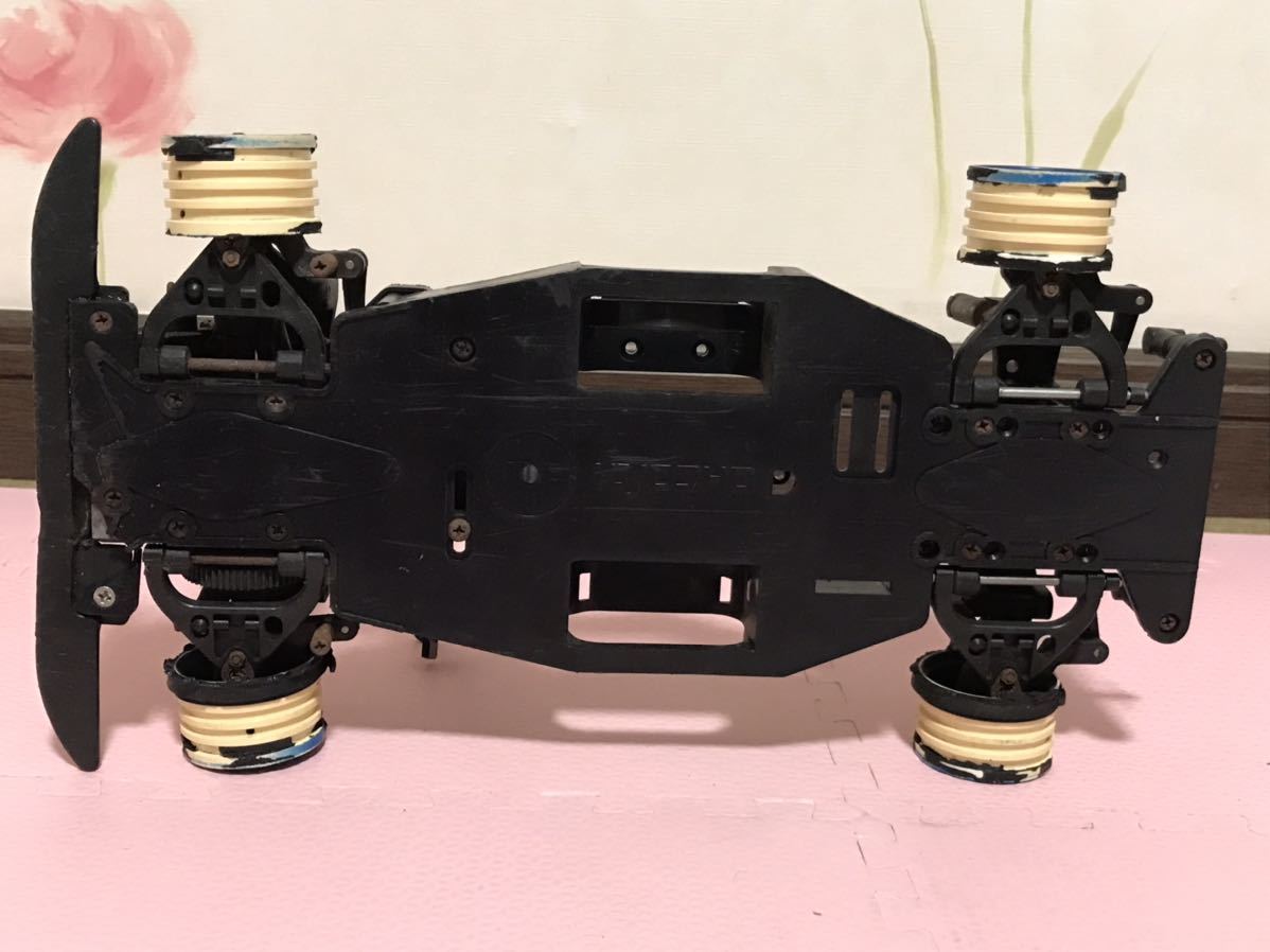 【日本産】 送料無料 当時物 レストアや部品 ラジコン車体 京商 Mシャーシ 京商