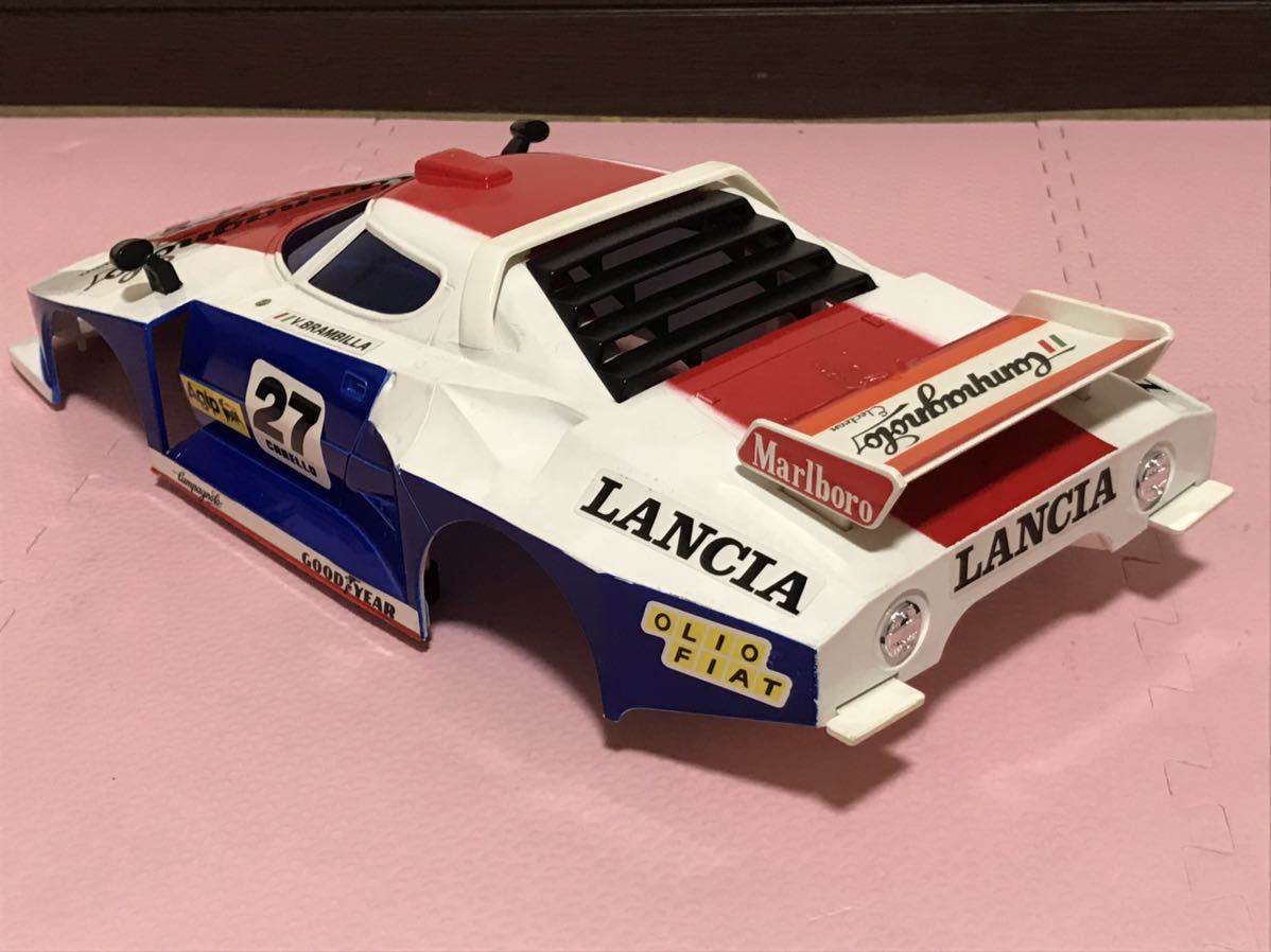 送料無料　当時物　1/12 ランチア　ストラトス ターボ レーシングカー プラスチック製 ラジコンボディ　LANCIA STRATOS TURBO RACING CAR