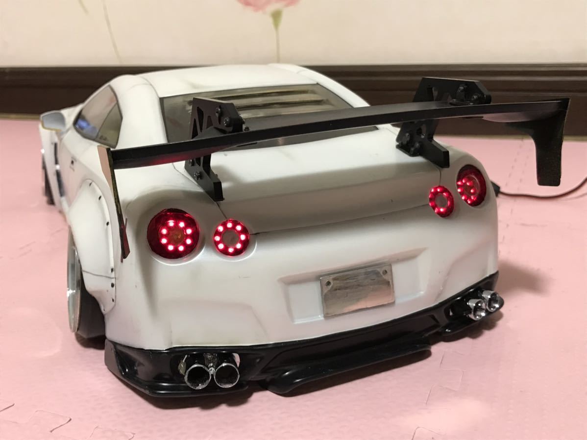 送料無料 1/10 日産 GT-R R35 LB スワンネックGTウィング LED 送料無料 1/10 日産 GT-R R35 LB スワンネックGTウィング LED