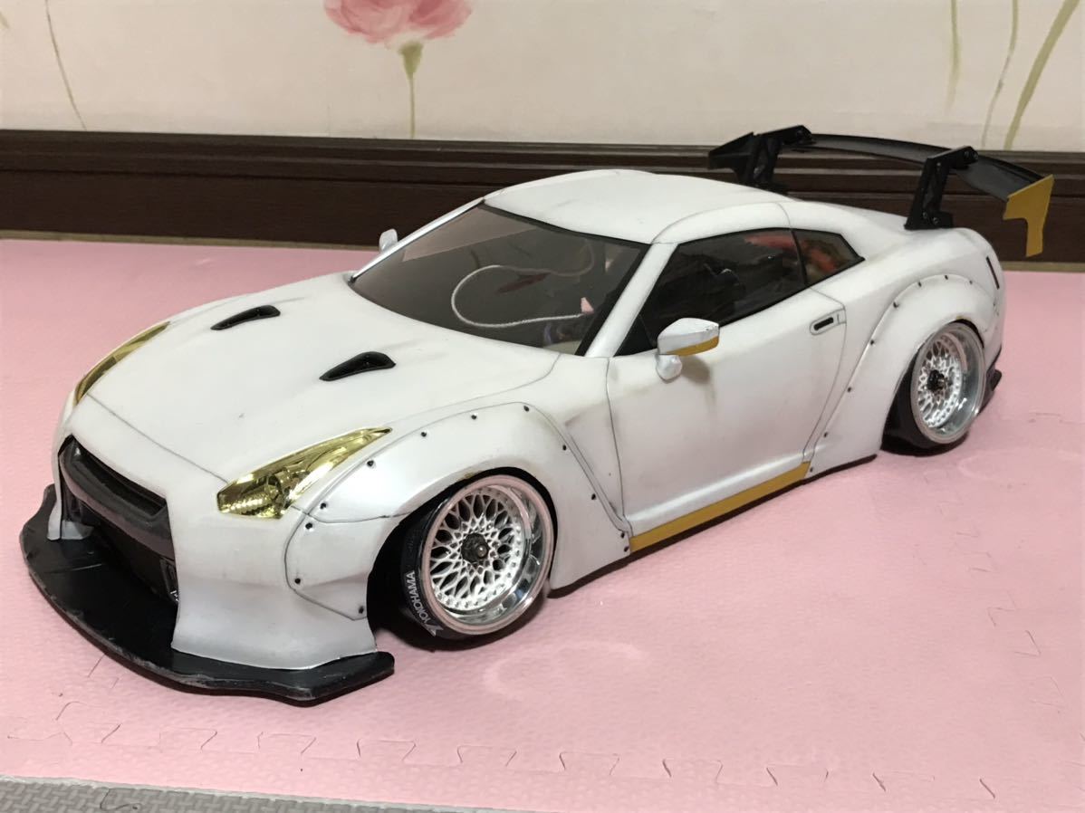 送料無料 1/10 日産 GT-R R35 LB スワンネックGTウィング LED 送料無料 1/10 日産 GT-R R35 LB スワンネックGTウィング LED