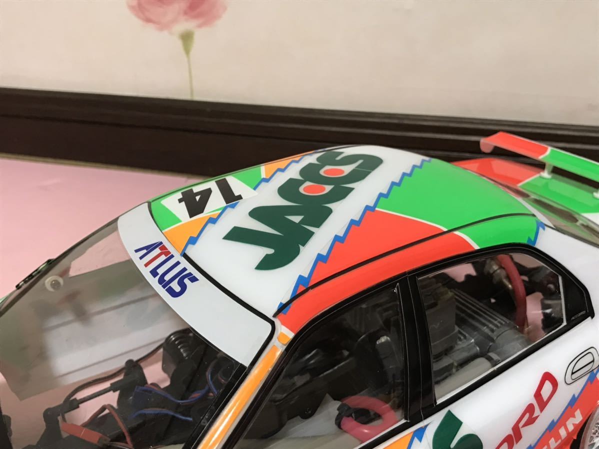 送料無料　当時物 未走行 1/10 ホンダ アコード ジャックス レーシングカー ラジコンボディ タミヤ TAMIYA HONDA ACCORD JACCS RACING CAR