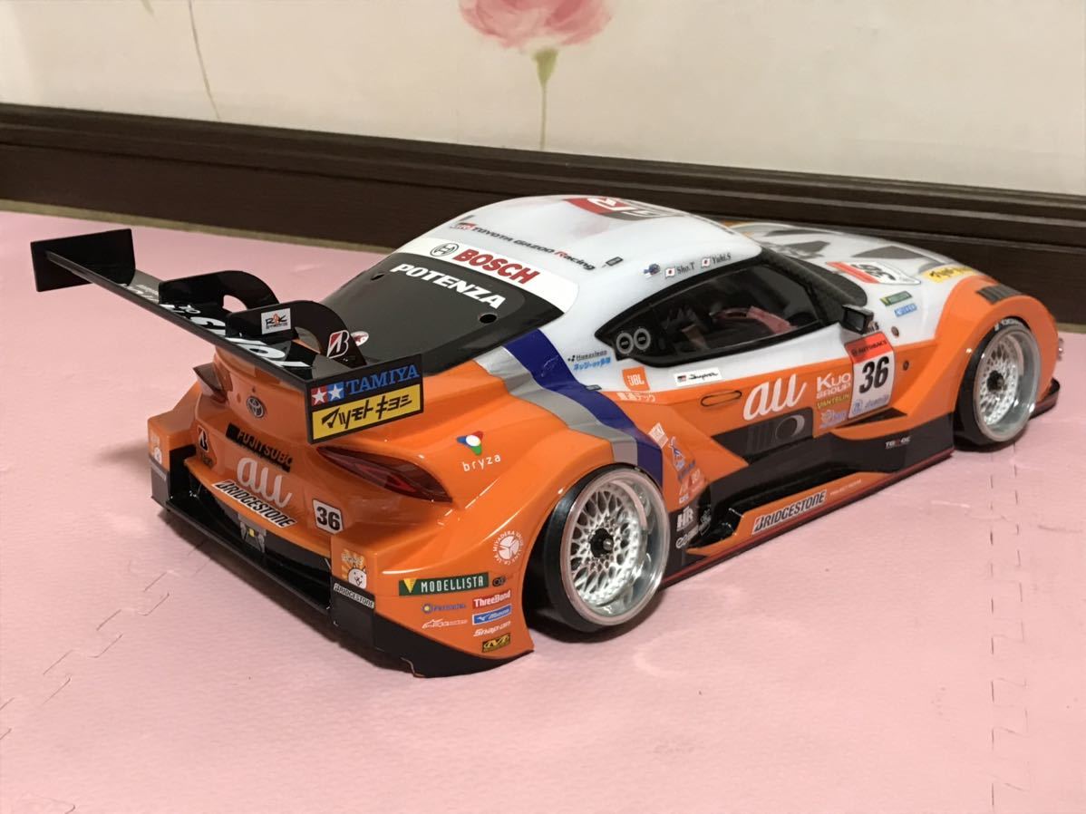 送料無料　1/10 未走行 au トムス GR スープラ GT500 レーシングカー　ラジコンボディ タミヤ TAMIYA TOM’S SUPRA RACING CAR