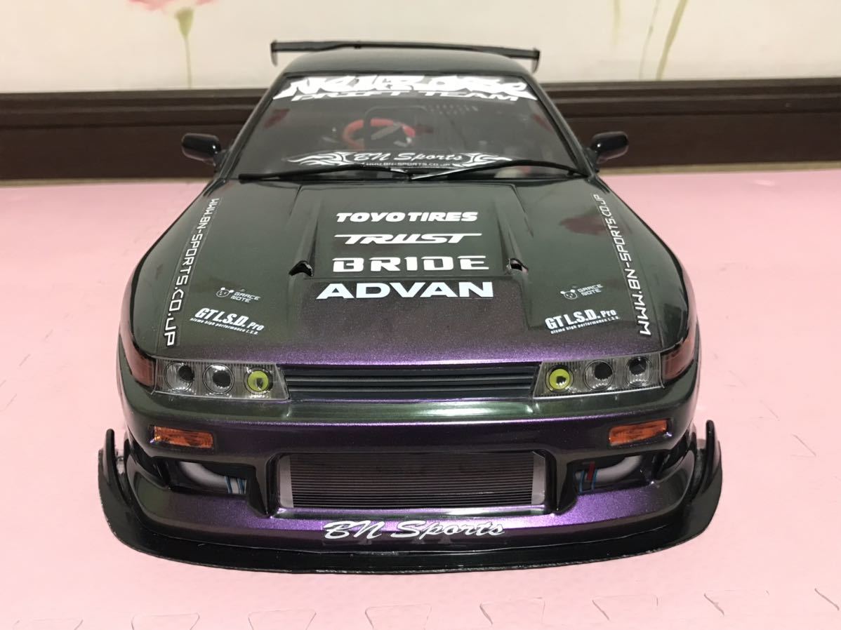 送料無料　1/10 日産　シルビア S13 マジョーラカラー　ラジコンボディ ヨコモ YOKOMO NISSAN SILVIA ドリフト DRIFT_画像3