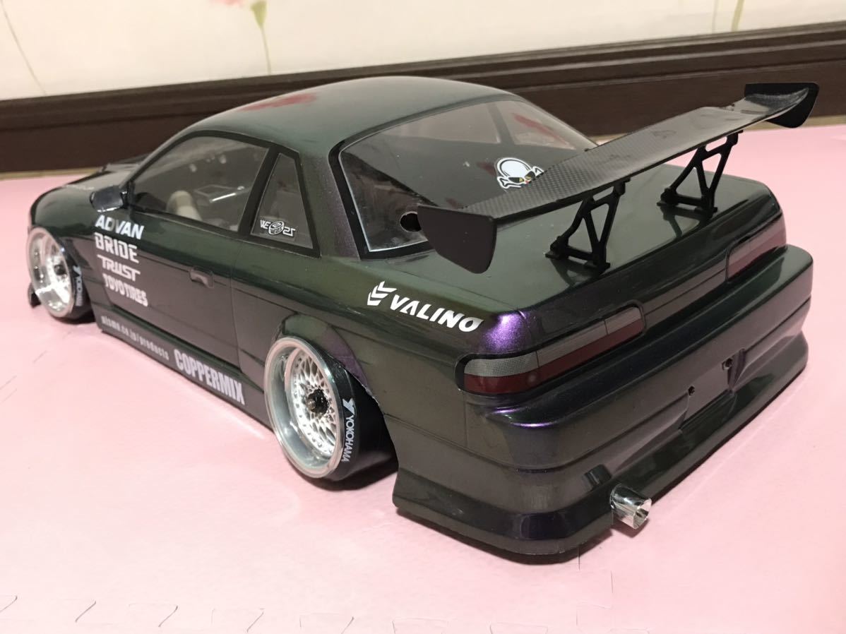 送料無料　1/10 日産　シルビア S13 マジョーラカラー　ラジコンボディ ヨコモ YOKOMO NISSAN SILVIA ドリフト DRIFT_画像5