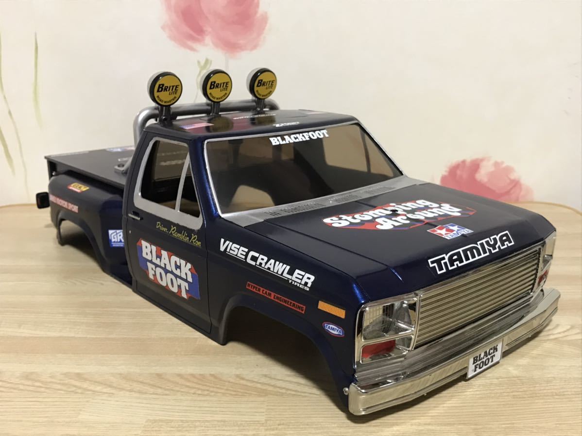 送料無料　1/10 タミヤ　ブラックフット　ピックアップトラック　ラジコンボディ　TAMIYA BLACK FOOT PICK UP TRUCK 当時物