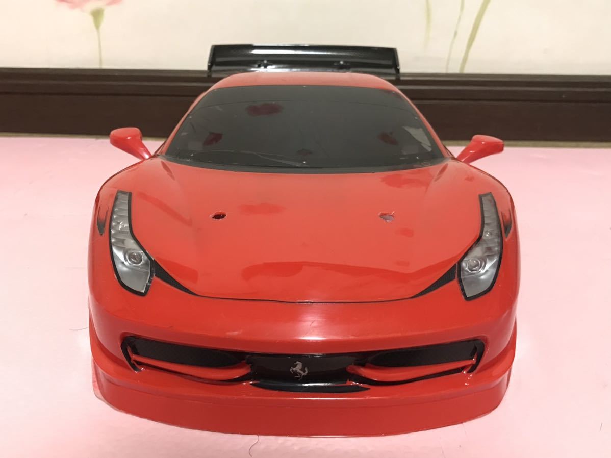 送料無料　1/10 タミヤ　フェラーリ 458 GTウィング、LED付き　ラジコンボディ　TAMIYA FERRARI_画像3