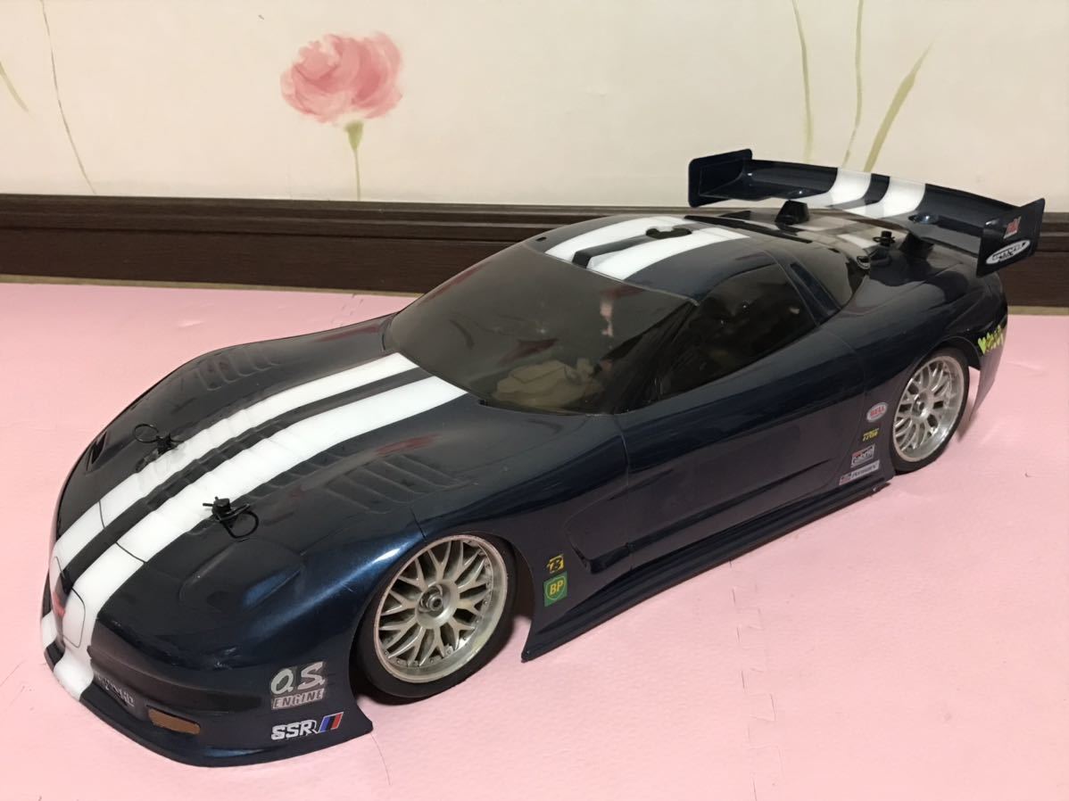 送料無料　当時物　位　京商　 ラジコン車体　エンジンカー　シボレー コルベット　 TE