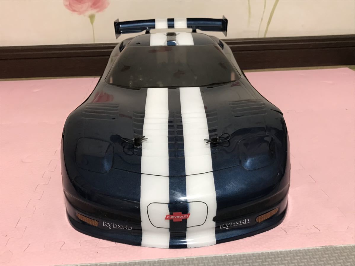 送料無料　当時物　1/8位　京商　F-TEN ラジコン車体　エンジンカー　シボレー コルベット　KYOSHO CHEVROLET CORVETTE_画像2