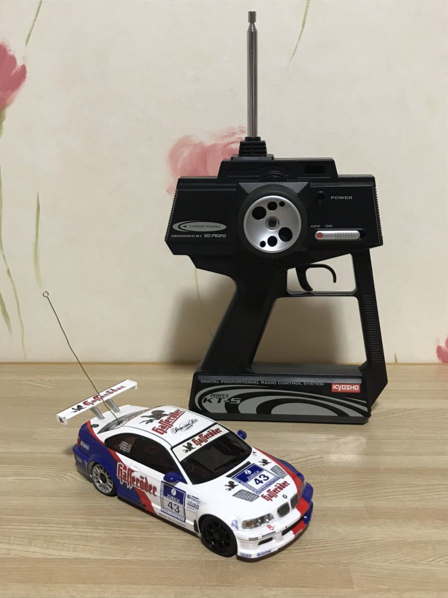 送料無料　京商 ミニッツレーサー　ラジコン車体 プロポセット　BMW M3 GTR KYOSHO MINI-Z RACER PERFEX KT-5 MR-02_画像1