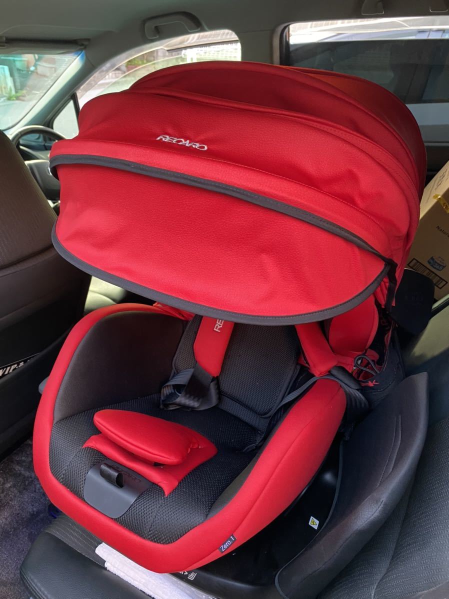 チャイルドシート RECARO レカロ Zero.1 Select レカロ ゼロワン セレクト 新生児〜4歳頃　ZERO1 ISOFIX 中古美品 スパーキーレッド_画像2