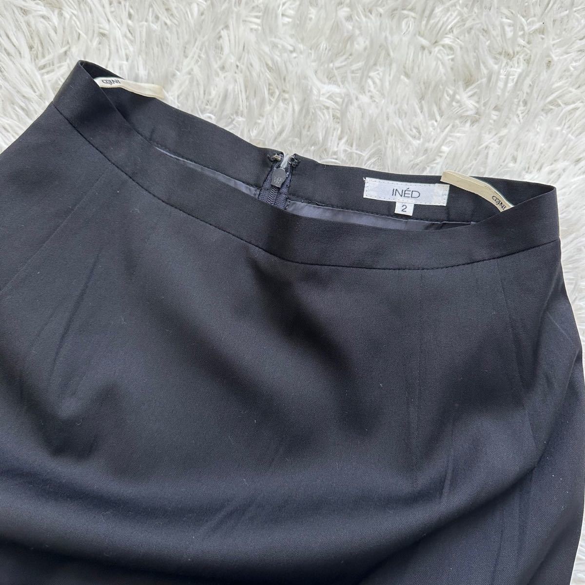  чёрный INED узкая юбка размер 2