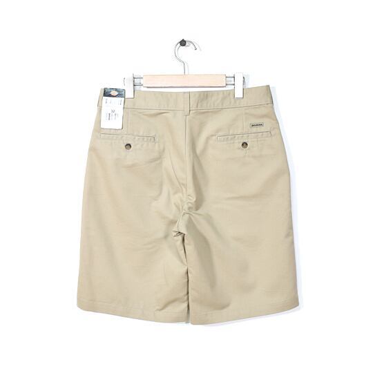 【送料無料】新品未使用 ディッキーズ デッドストック ショーツ カーキ ショートパンツ 半ズボン W32 DICKIES KHAKI アメカジ @EZ0675