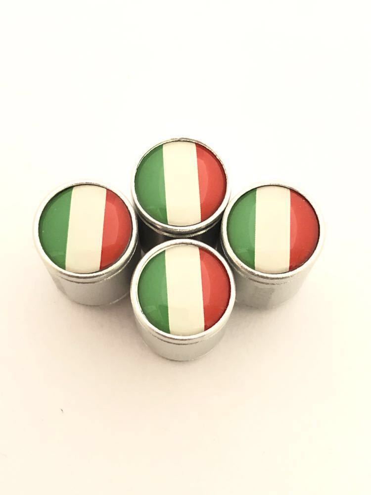 イタリア 国旗 ホイール エア バルブキャップ フィアット FIAT バルケッタ パンダ プント ムルティプラ b_画像1