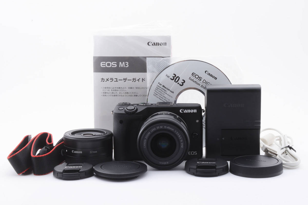 同梱不可】 EOS キャノン Canon ☆外観極上品☆ M3 #767 ミラーレス