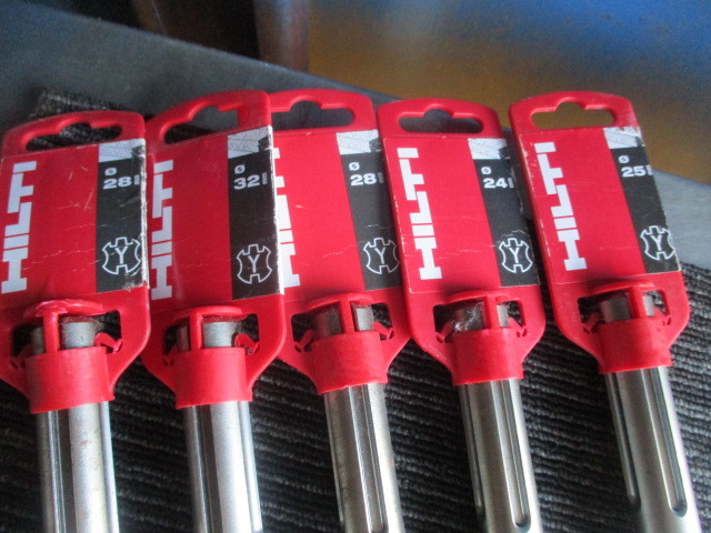 HILTI ハンマードリルビット　TE-Y28/52、TE-Y 32/57など計５本セット 　Made　in Germany_画像5