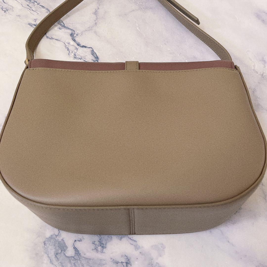 送料無料 極美品 Paul Smith ポールスミス インセットSTP ショルダーバッグ ポシェット グレー パープル バイカラー