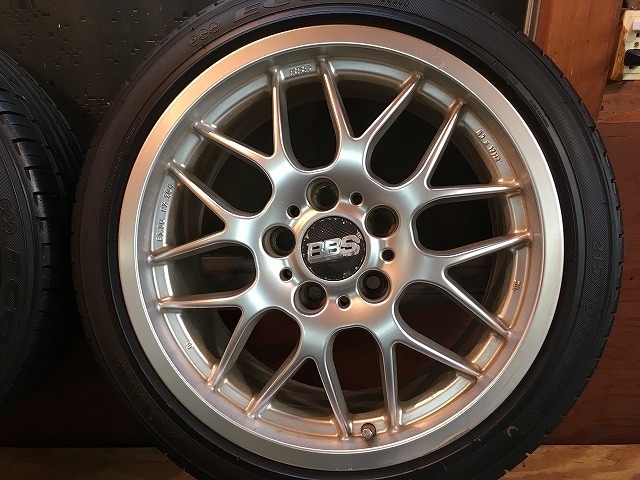 BBS　17インチホイール　4本セット　BMW純正？　8J×17H2　215-45R-17　PCD120_画像5