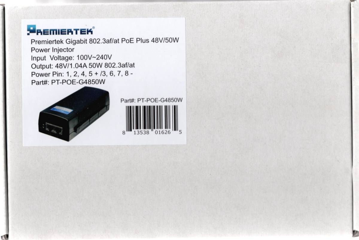 [ prompt decision free shipping anonymity delivery ]Premiertek#PoE injector 48V 1.04A 50 Giga bit Giga IEEE 802.3af/at correspondence BUFFALO WAPM-1266R also 
