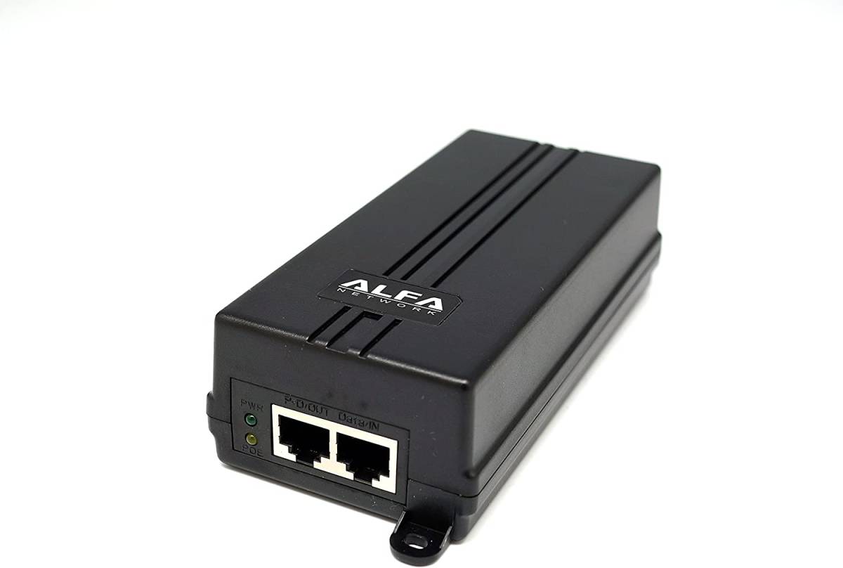 ALFA NETWORK ALFA PSE-1000GU 48V 30W Giga bit Giga PoE инжектор IEEE802.3at/af соответствует WAPM-1266R рабочее состояние подтверждено UL засвидетельствование получение 