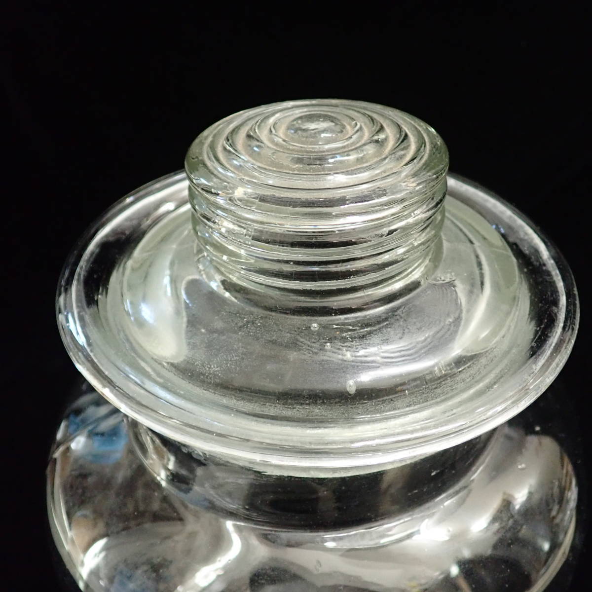 アンティーク 保存瓶 ガラスビン ハンドメイドガラス 保存 気泡ガラス キャニスター テラリューム ヴィンテージ _画像4