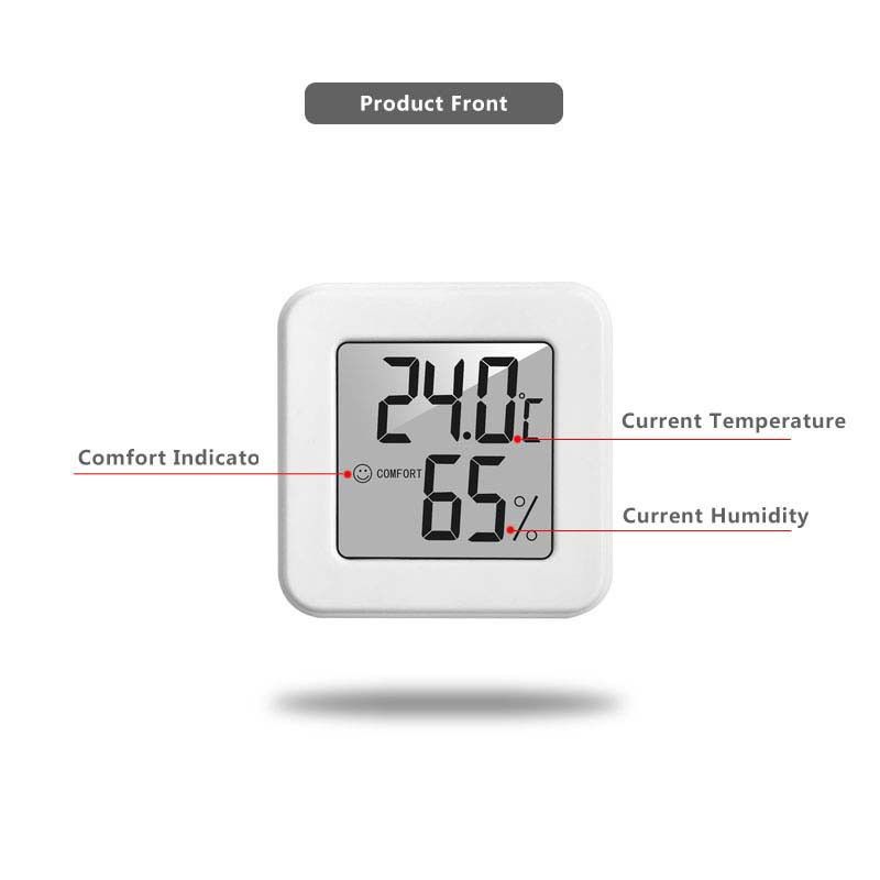 ましゅまむ様専用 ミニ液晶デジタル温度計湿度計屋内電子温度湿度計