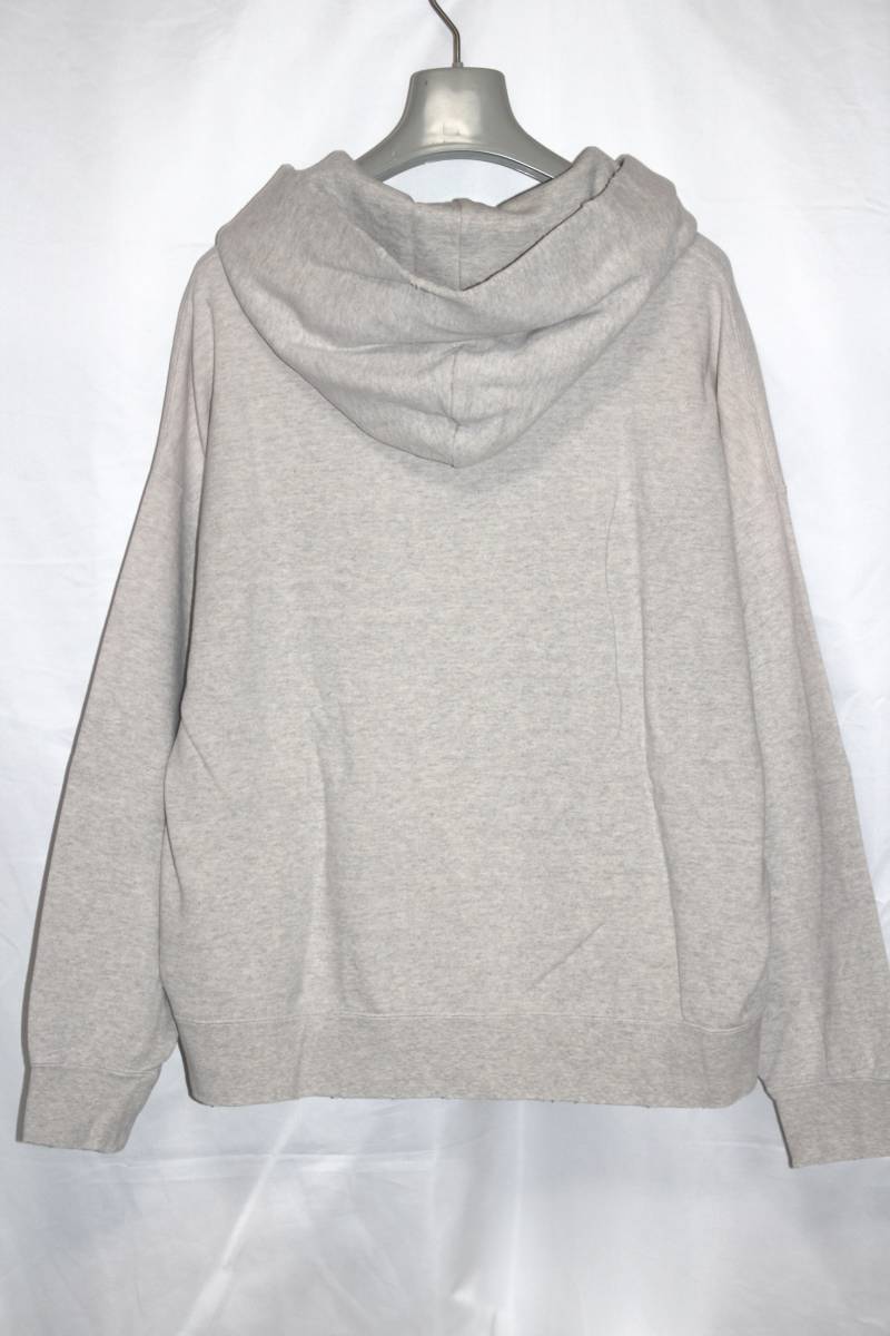 人気絶頂 クラッシュ加工パーカー ほぼ新品 3 GRAY CRASH P.O. HOODIE