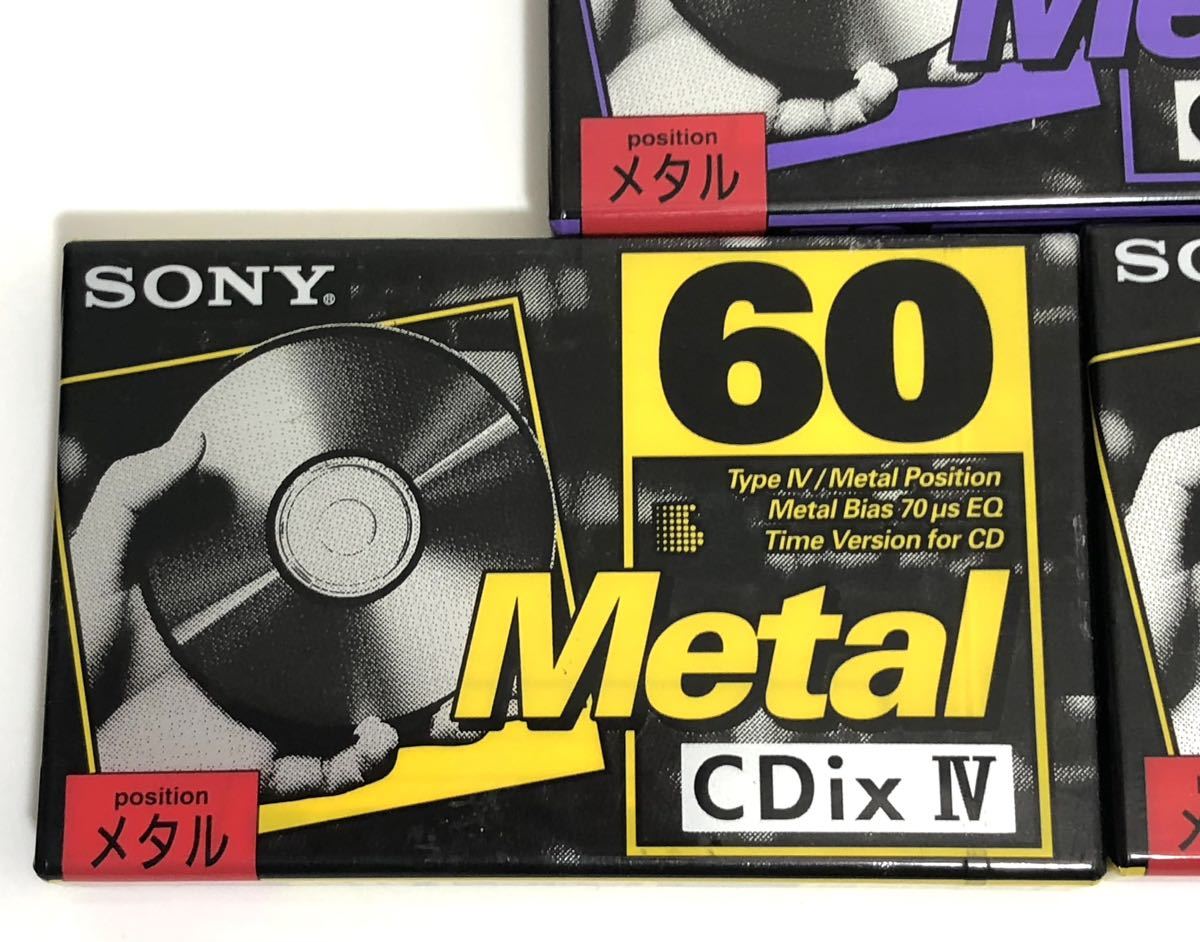 未開封【SONY/ソニー メタル カセットテープ《CDix Ⅳ》70 1本 + 60 2