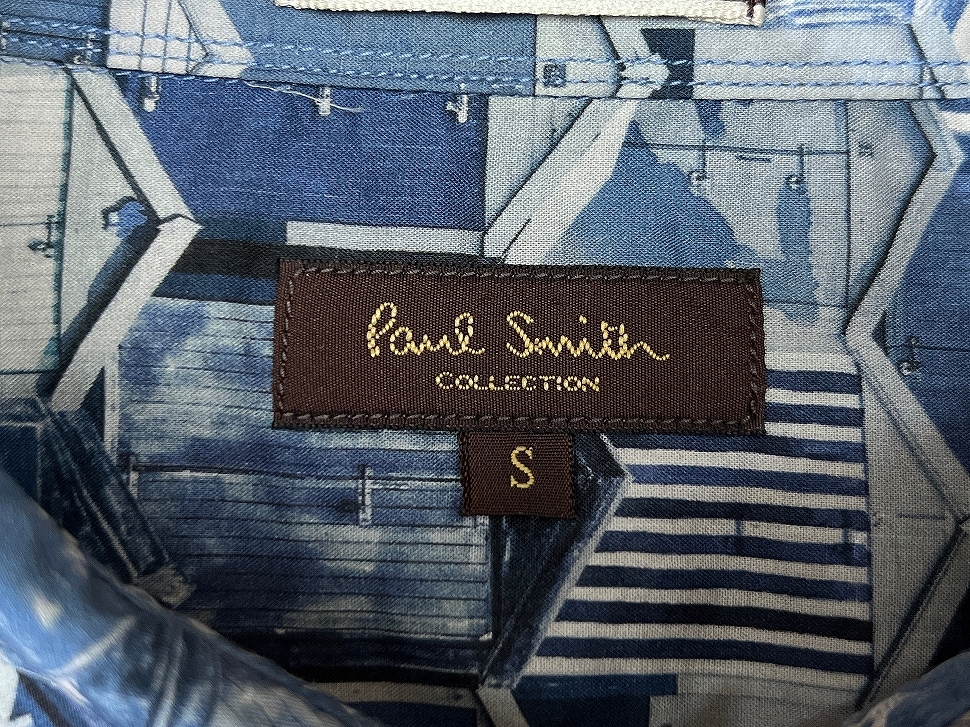 送料無料 Paul Smith COLLECTION ポールスミス コレクション 19ss 194385 N8875 ビーチ サイド ハット 総柄 プリント 長袖 シャツ S_画像8