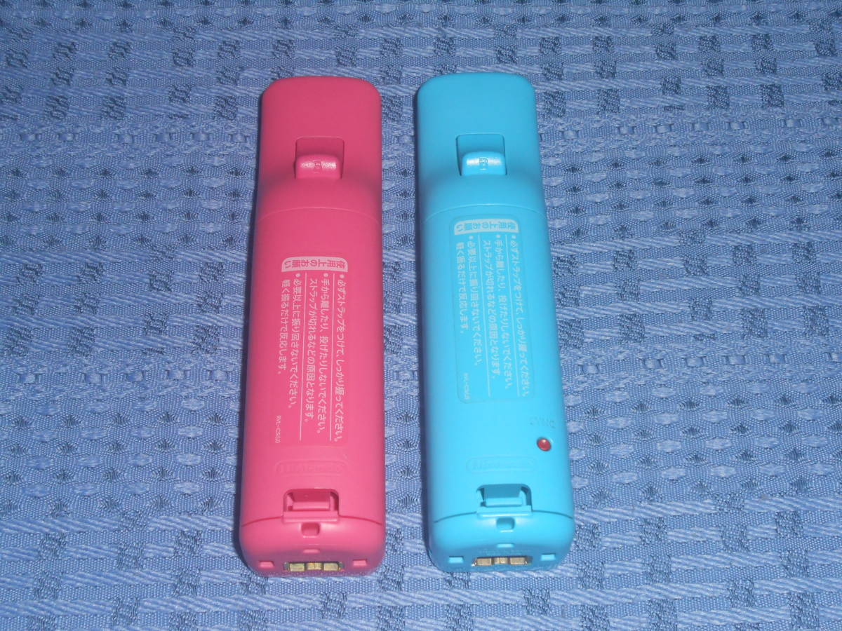 Wiiリモコンプラス(Wiiモーションプラス内蔵)２個セット 青(ao ブルー)１個・桃(pink ピンク)１個 RVL-036 任天堂 Nintendo_画像2