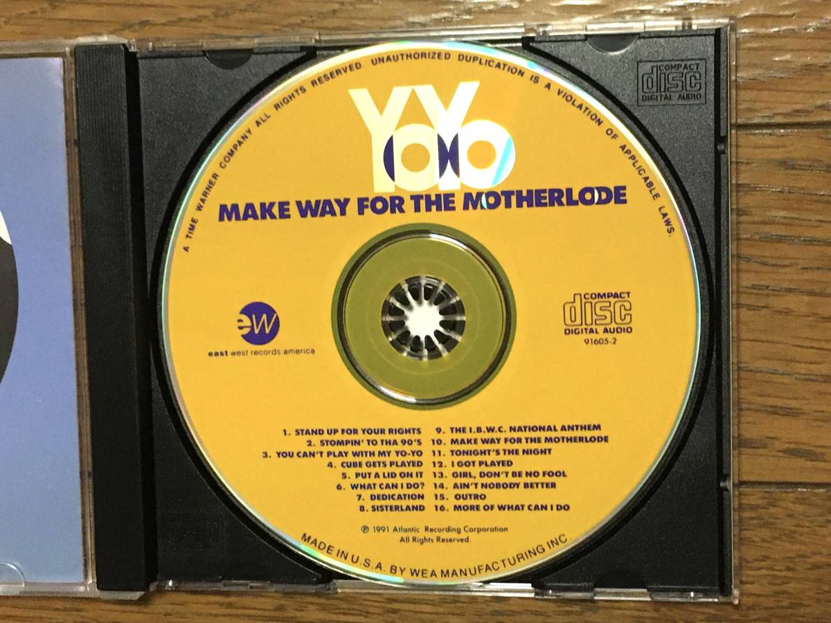 Yo-Yo / Make Way for the Motherlode アメリカ女性ラッパー ヒップホップ 名盤 輸入盤(US盤 品番:91605-2) Yo Yo / ICE CUBE / Sir Jin_画像5