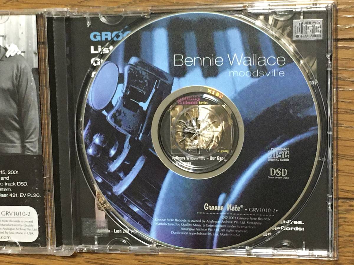 Bennie Wallace / Moodsville ジャズ 傑作 輸入盤(US盤 品番:GRV1010-2) 国内流通仕様品 日本語解説付 廃盤CD Mulgrew Miller / Lewis Nash_画像4